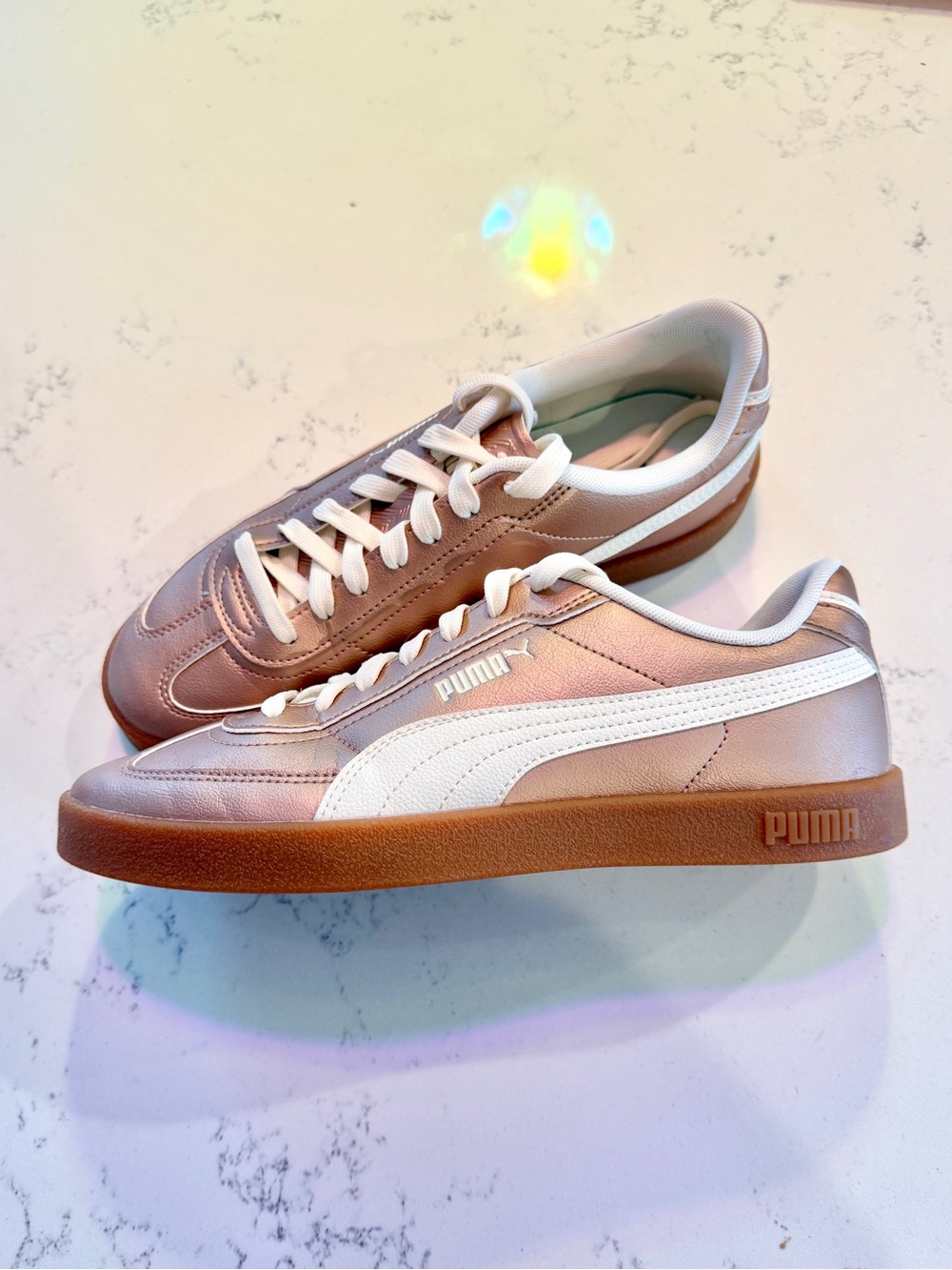 Puma Club II Era metallic rose gold Women’s sneakers 9
